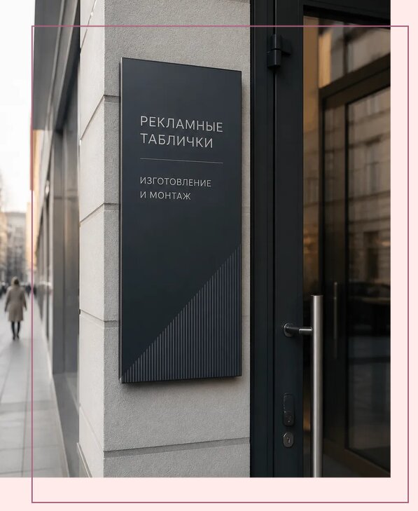 Рекламные таблички в Рославле по цене от 4624 р. | Аванза-Рлв