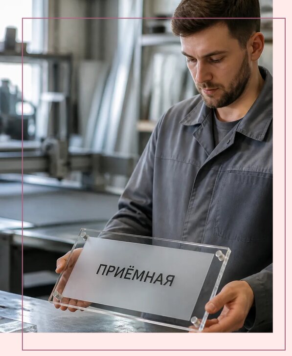 Таблички из оргстекла на заказ в Рославле от 4008 р. | Аванза-Рлв